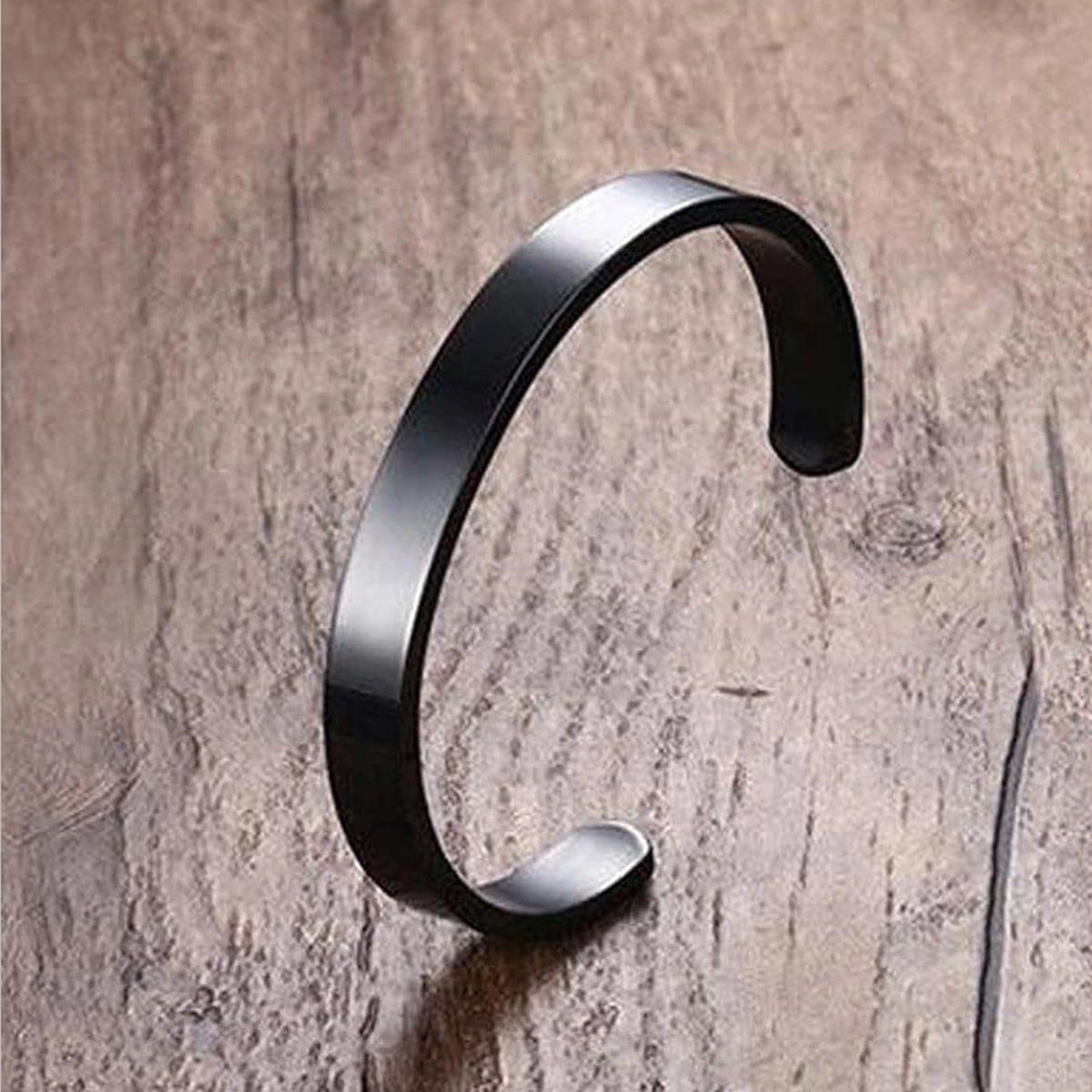 8Mm Stainless Steel Letter Engraved Silver Bangle Cuff Bulk