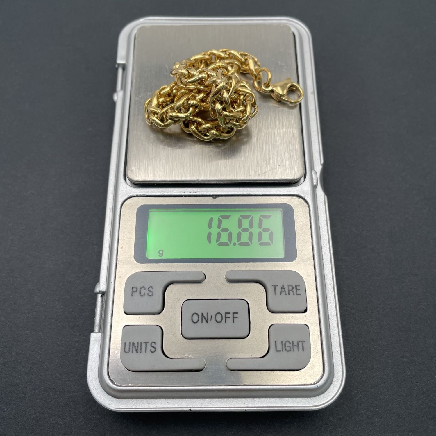 Spiga Franco 22K Gold 316L Stainless Steel Smooth Bracelet Bulk