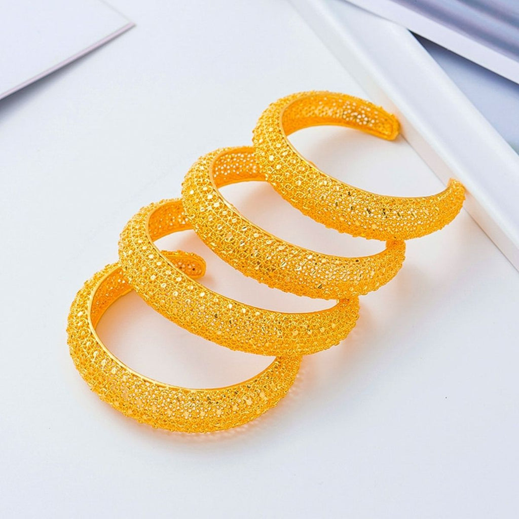 Stylish Filigree Just Like Gold Cuff Kada Bangle Bracelet Women