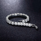 Classic Cubic Zirconia American Diamond Silver Tennis Bracelet Bulk