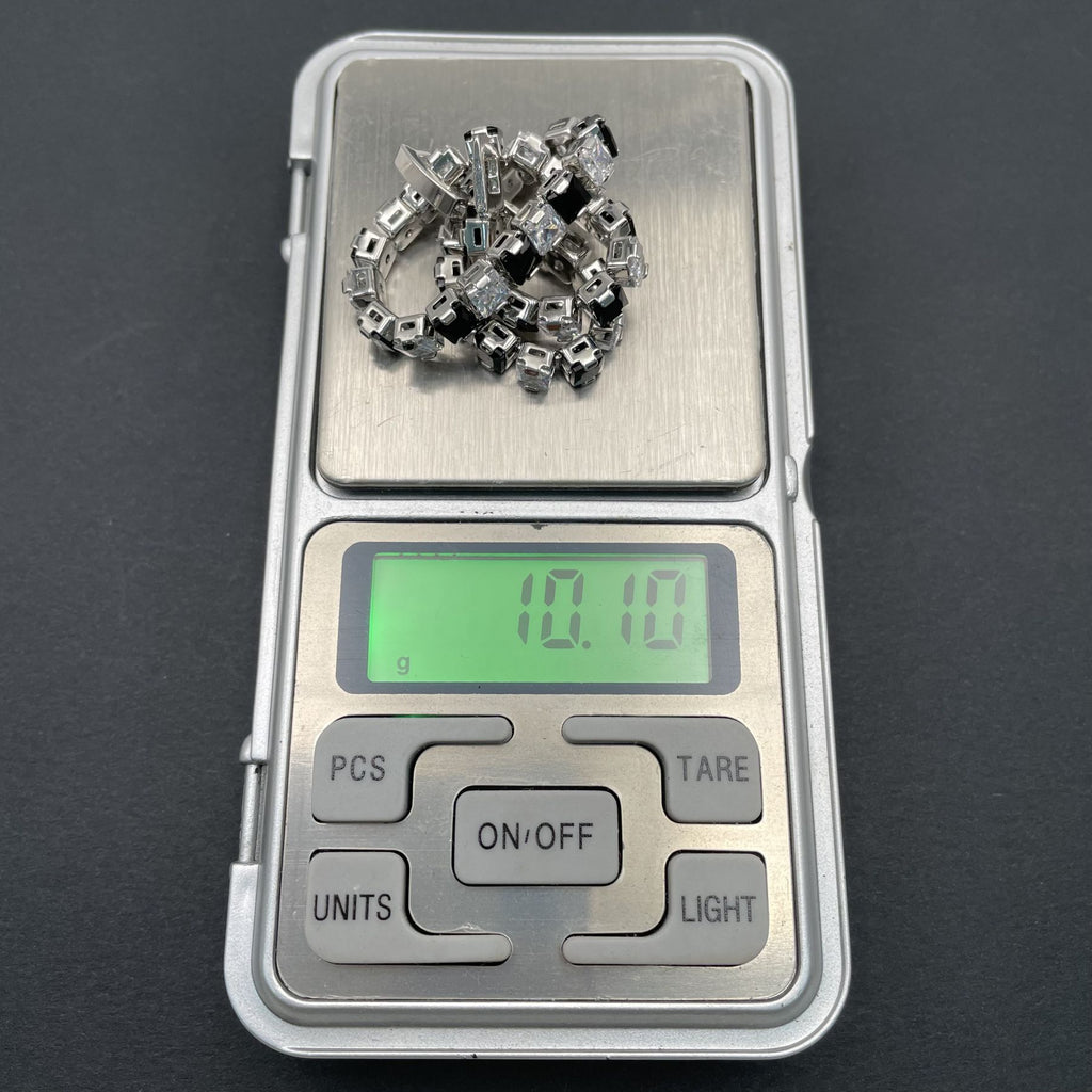 Classic Princess Cubic Zirconia Black Spinel Tennis Bracelet Bulk
