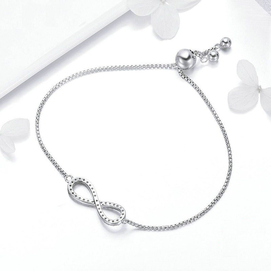 Infinity Gold Baguette Cubic Zirconia American Diamond Bracelet Bulk