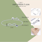 Infinity Gold Baguette Cubic Zirconia American Diamond Bracelet Bulk