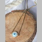 Gold Blue Evil Eye Nazariya Mother Of Pearl CZ Bracelet Bulk