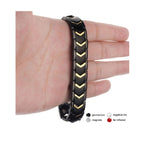 Magnet Therapy Health Energy Black Gold Bracelet For Men Bulk