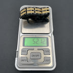 Titanium Stainless Steel Black Gold Magnet Health Therapy Bio Energy Bracelet Men