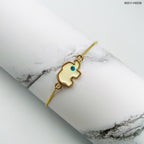 Turkish Blue Evil Eye Elephant Enamel Gold Slider Bracelet Bulk