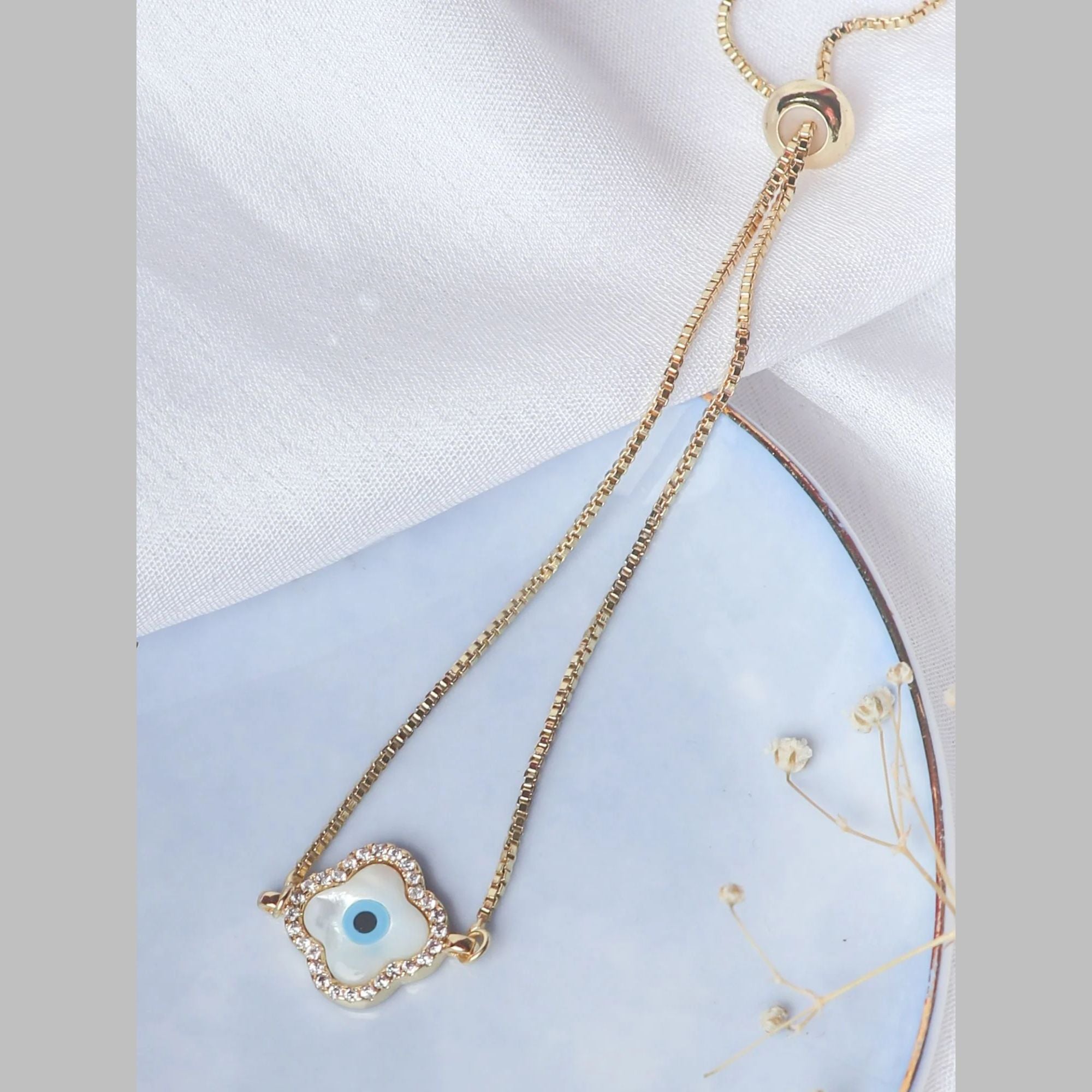 Blue Slider Turkish Evil Eye Bracelet For Women Bulk