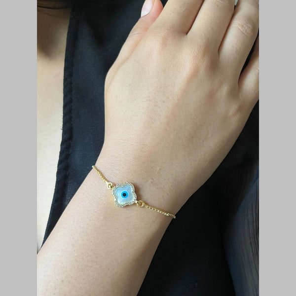 Blue Slider Turkish Evil Eye Bracelet For Women Bulk Secondary image