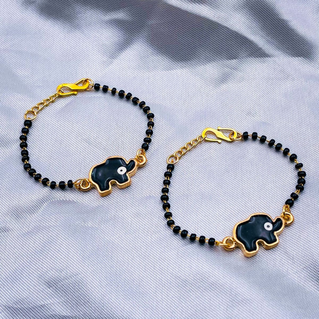 Black Beads Turkish Evil Eye Hand Mangalsutra Pack Of 2 Kids Bulk