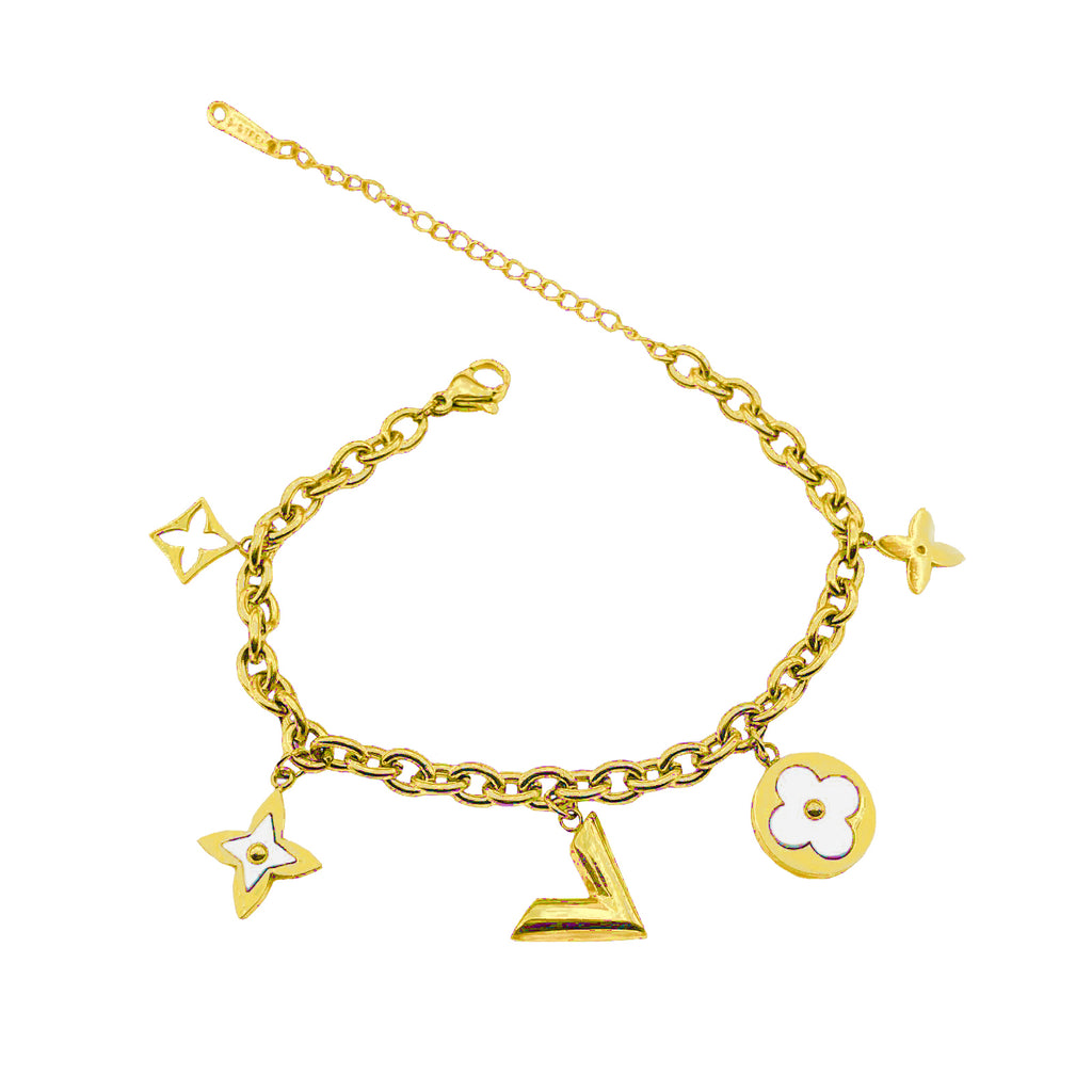 Pink Stainless Steel Chain Bracelet For Women Bulk
