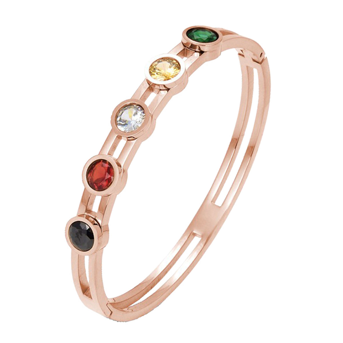 Stainless Steel Rose Gold Openable Kada Bangle Women Bulk
