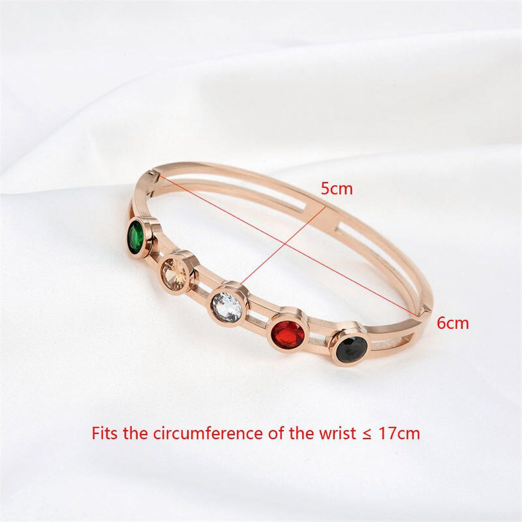 Stainless Steel Rose Gold Openable Kada Bangle Women Bulk