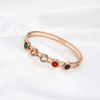 Stainless Steel Rose Gold Openable Kada Bangle Women Bulk