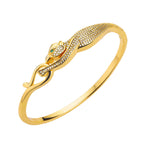 Running Panther Cubic Zirconia Gold Openable Bangle Kada Women Bulk