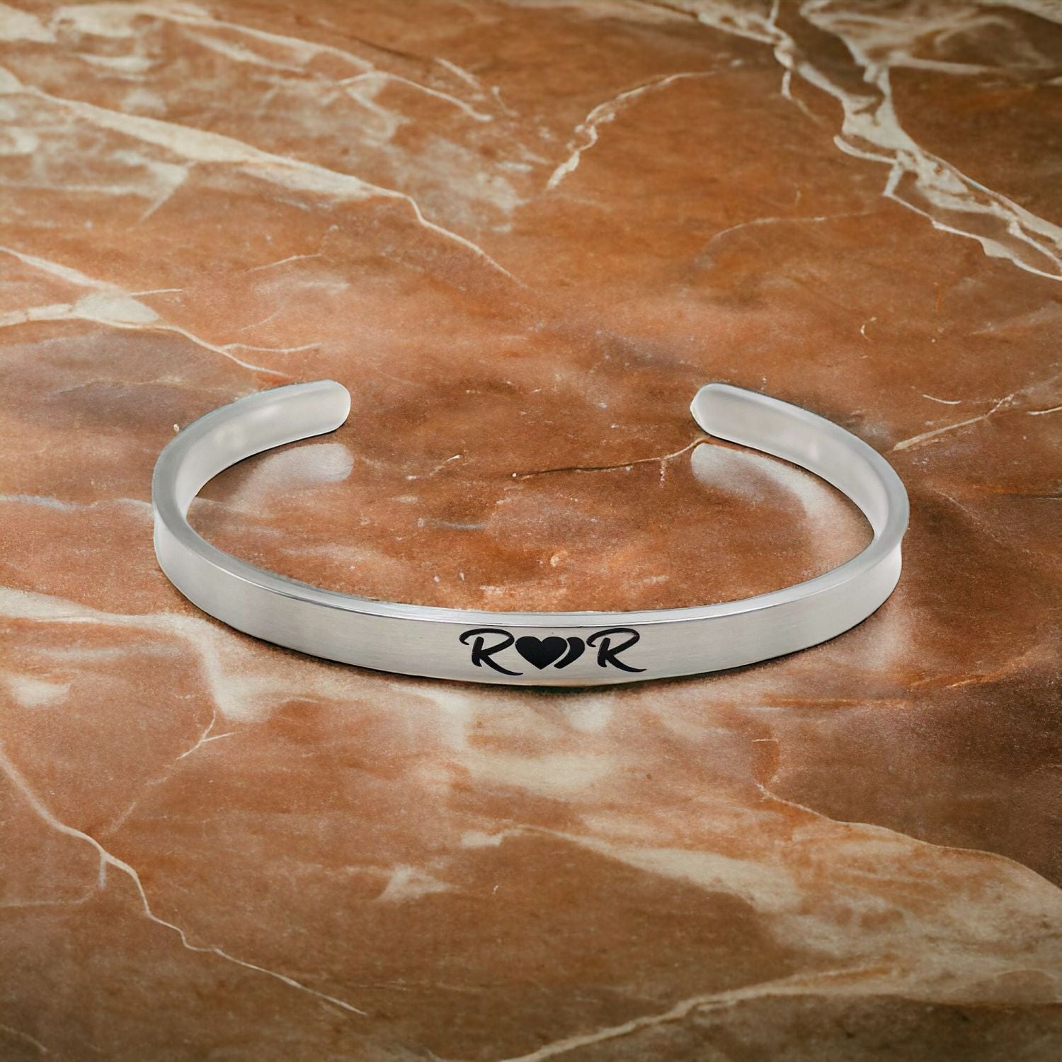 5mm Matte Finish 316 Surgical Stainless Steel Customized Personalised Laser Engraved Free Size Cuff Kada Bangle Bracelet Unisex