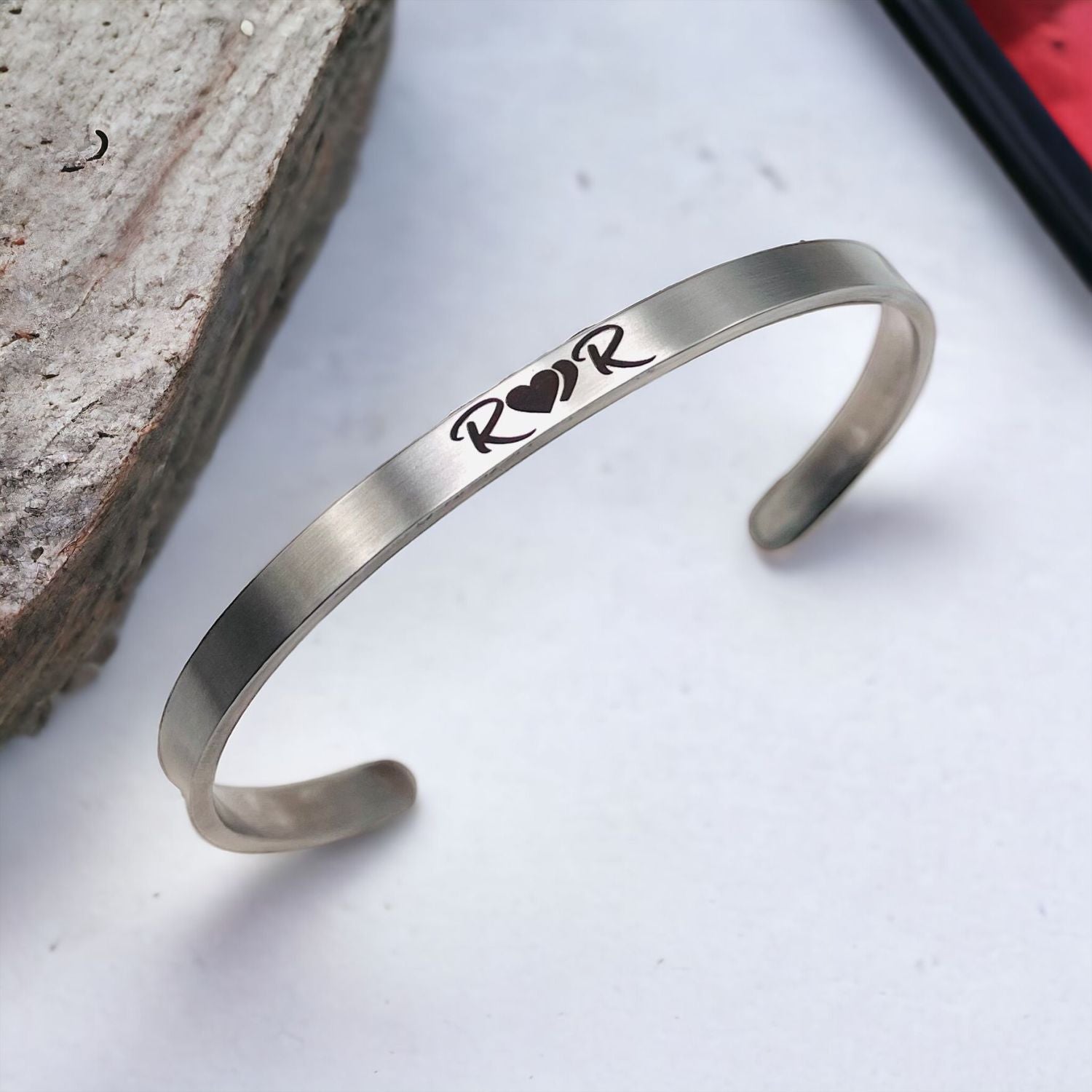5mm Matte Finish 316 Surgical Stainless Steel Customized Personalised Laser Engraved Free Size Cuff Kada Bangle Bracelet Unisex