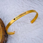 5mm Matte Finish 316 Surgical Stainless Steel Customized Personalised Laser Engraved Free Size Cuff Kada Bangle Bracelet Unisex