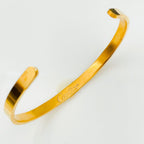 Screw Stainless Steel Gold Bangle Kada Cuff Unisex Bulk