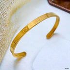 Screw Stainless Steel Gold Bangle Kada Cuff Unisex Bulk