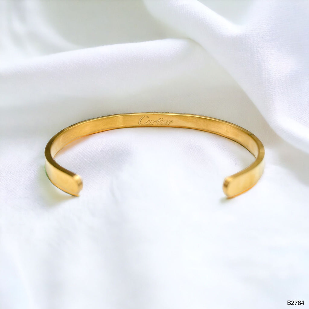Screw Stainless Steel Gold Bangle Kada Cuff Unisex Bulk