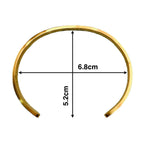 Screw Stainless Steel Gold Bangle Kada Cuff Unisex Bulk