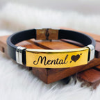 Customized Personalised Letter Engraved Id Wrist Band Bracelet Bulk