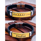 Customized Personalised Letter Engraved Id Wrist Band Bracelet Bulk