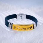 Customized Personalised Letter Engraved Id Wrist Band Bracelet Bulk