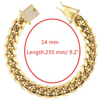 Hip Hop Iced Out Alloy Gold Rhinestone Gold Bracelet Links Men Bulk