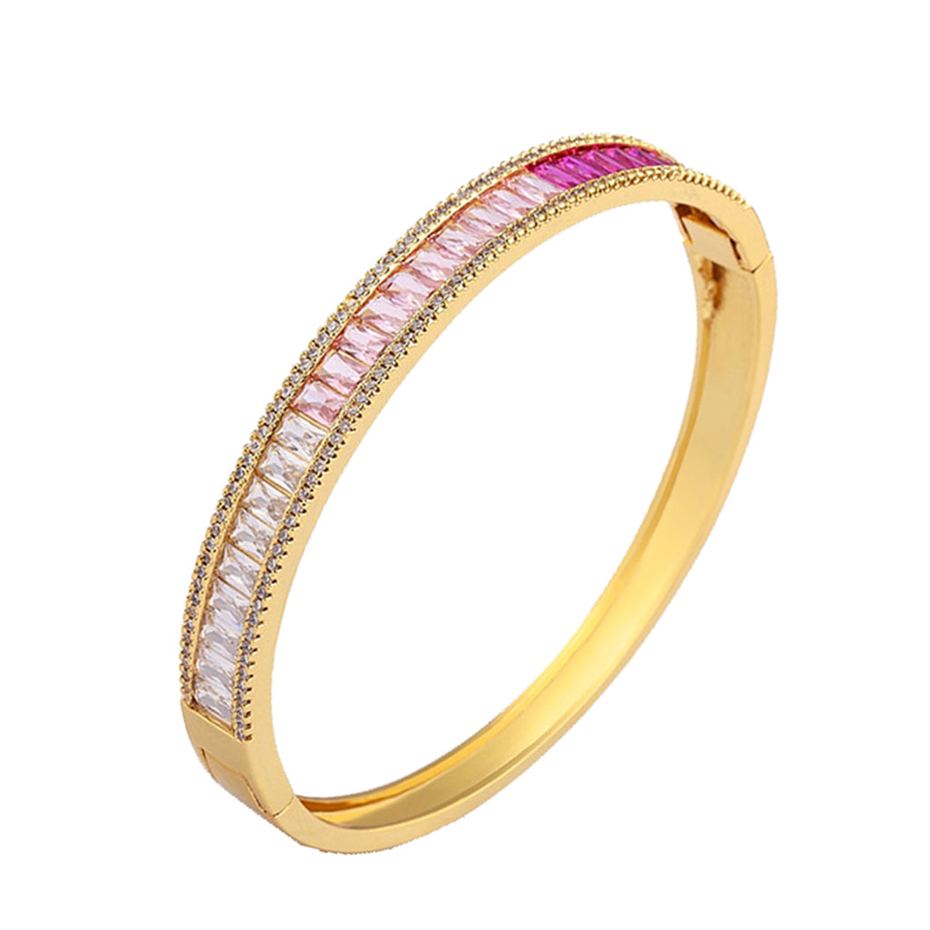 Graduating Shades Maroon With Pink Gold Openable Bangle Kada Bulk