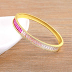 Graduating Shades Maroon With Pink Gold Openable Bangle Kada Bulk