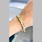 Copper Multi Colour Butterfly Enamel 18K Gold Bangle Cuff Kada Bulk