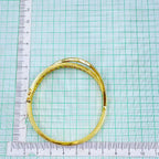Rainbow Princess Cut CZ Crystal Copper Gold Bangle Kada Bulk