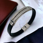 Customized Personalised Letter Engraved Id Wrist Band Bracelet Bulk