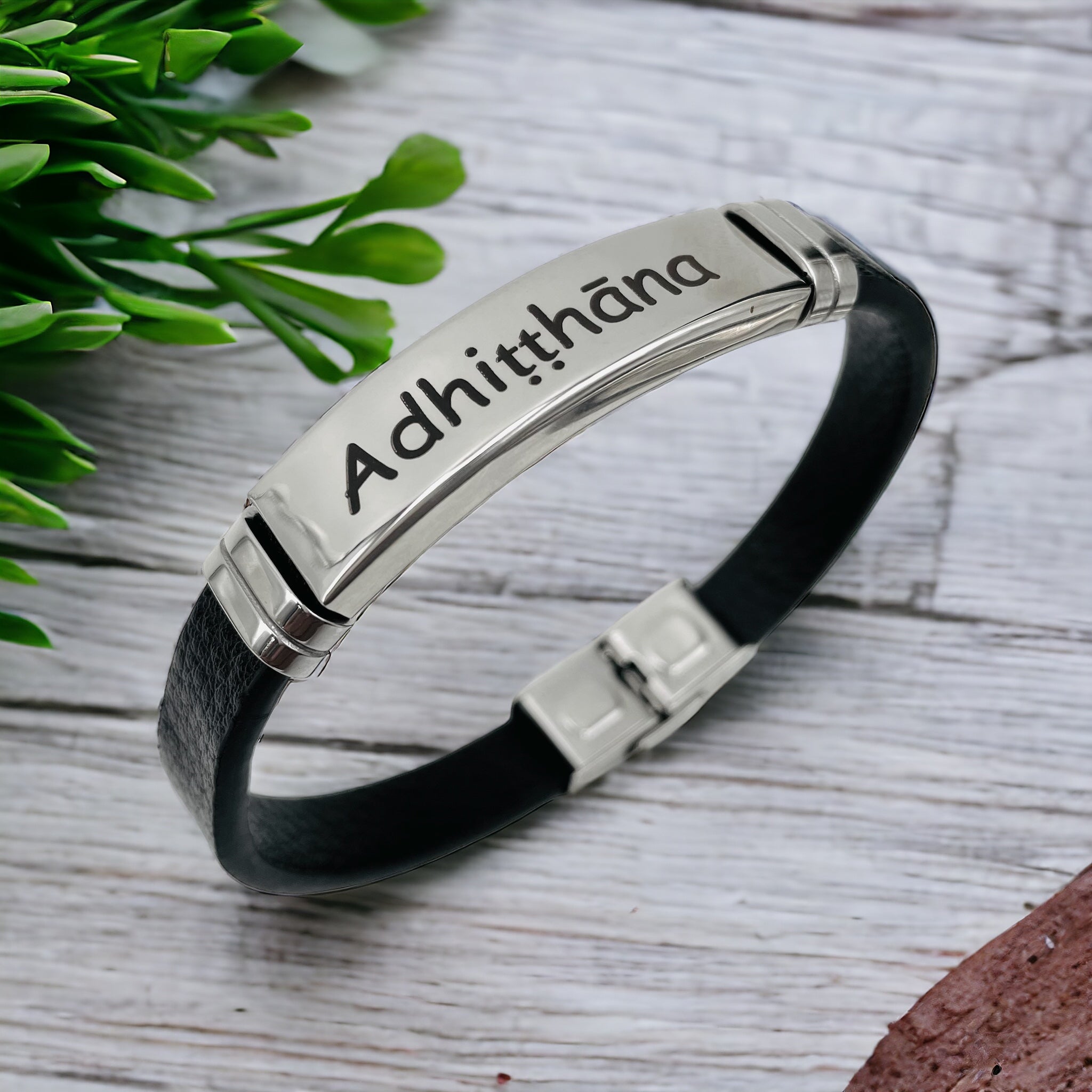 Customized Personalised Letter Engraved Id Wrist Band Bracelet Bulk