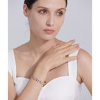 Evil Eye Rose Gold CZ Stainless Steel Openable Bangle Kada Bulk