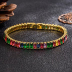 Silver Baguette CZ American Diamond CZ Tennis Bracelet Bulk