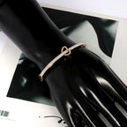Love Heart CZ 18K Rose Gold Stainless Steel Openable Kada Bangle Bulk