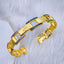 Screw Rainbow Multi Color 18K Gold Copper Bangle Cuff Kada Women Bulk
