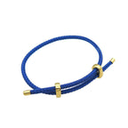 Slim Green 18K Gold Anti Tarnish Adjustable Threads Bracelet For Women