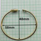 Lock Key Evil Eye Mother Of Pearl 18K Gold Cuff Kada Bangle Women Bulk