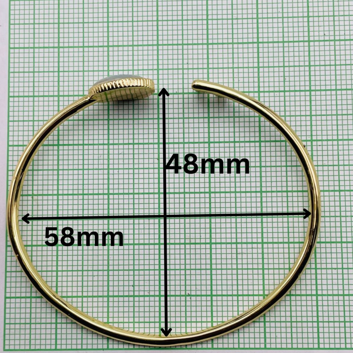 Lock Key Evil Eye Mother Of Pearl 18K Gold Cuff Kada Bangle Women Bulk