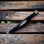 Multi-Layer Black Silver Leather Customized Personalised Laser Engraved Wrist Wrap Band Strand Id Bracelet For Men
