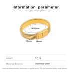 Cobra Snake 18K Gold Anti Tarnish Stainless Steel Magnetic Clasp Stretchable Bracelet For Women