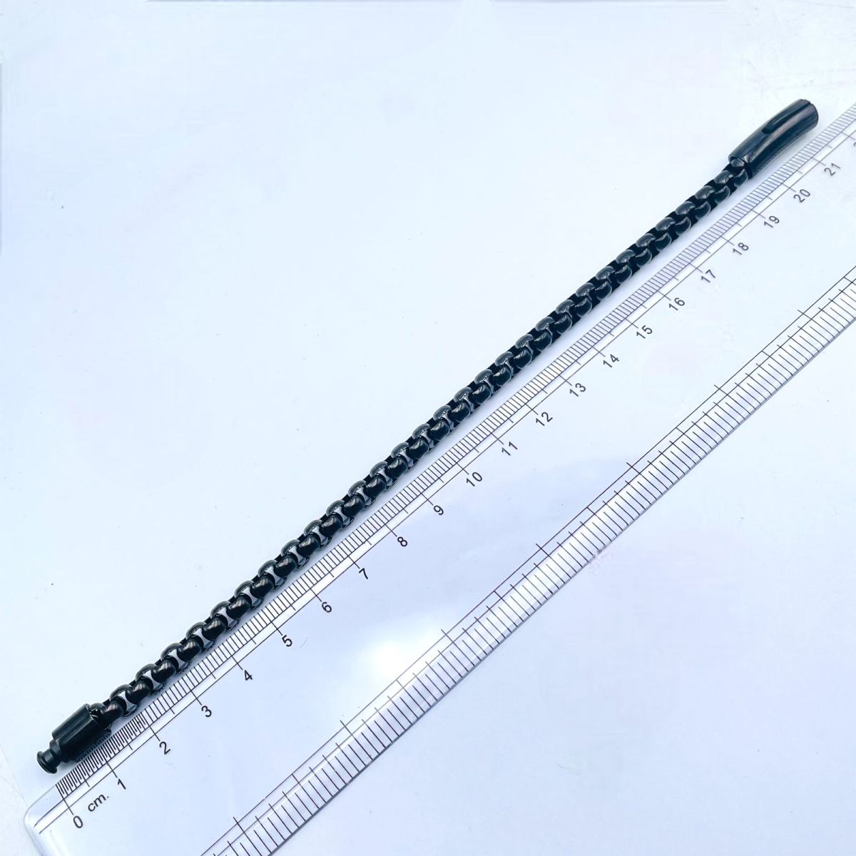 Popcorn Black 316L Stainless Steel Magnetic Clasp Bracelet Men Bulk