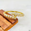 Gothic Nail Baguette CZ 18K Gold Openable Kada Bracelet Bulk