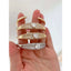 Heart Love CZ 18K Gold Anti Tarnish Cuff Kada Bracelet Bulk