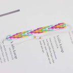 Arrow Pink Yellow Blue White Handcrafted Beads Adjustable Bracelet for Women