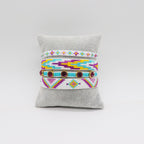 Arrow Pink Yellow Blue White Handcrafted Beads Adjustable Bracelet for Women